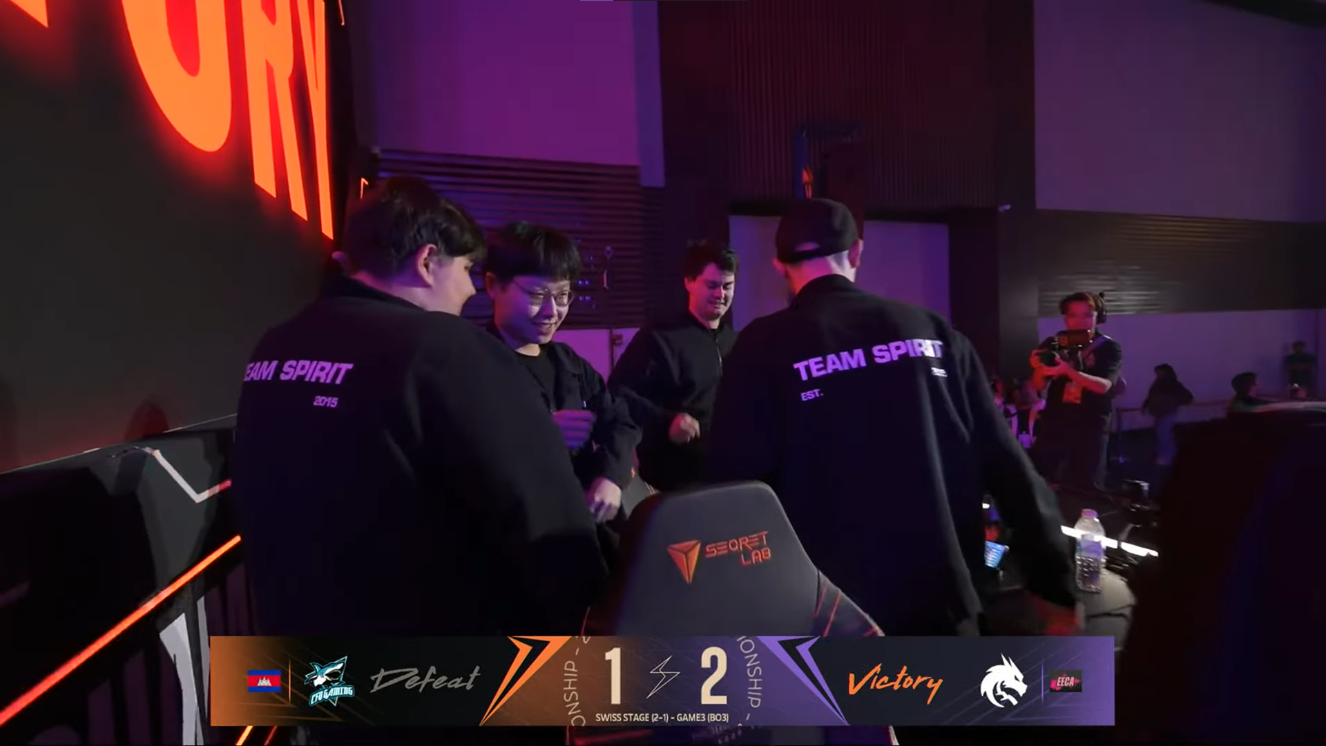 Team Spirit បង្អាក់ដំណើរ CFU Gaming មិនអោយទៅវគ្គ Knock Out