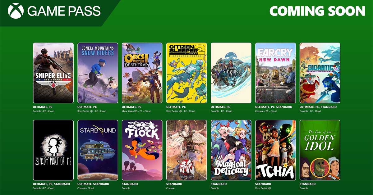 Xbox Game Pass January 2025