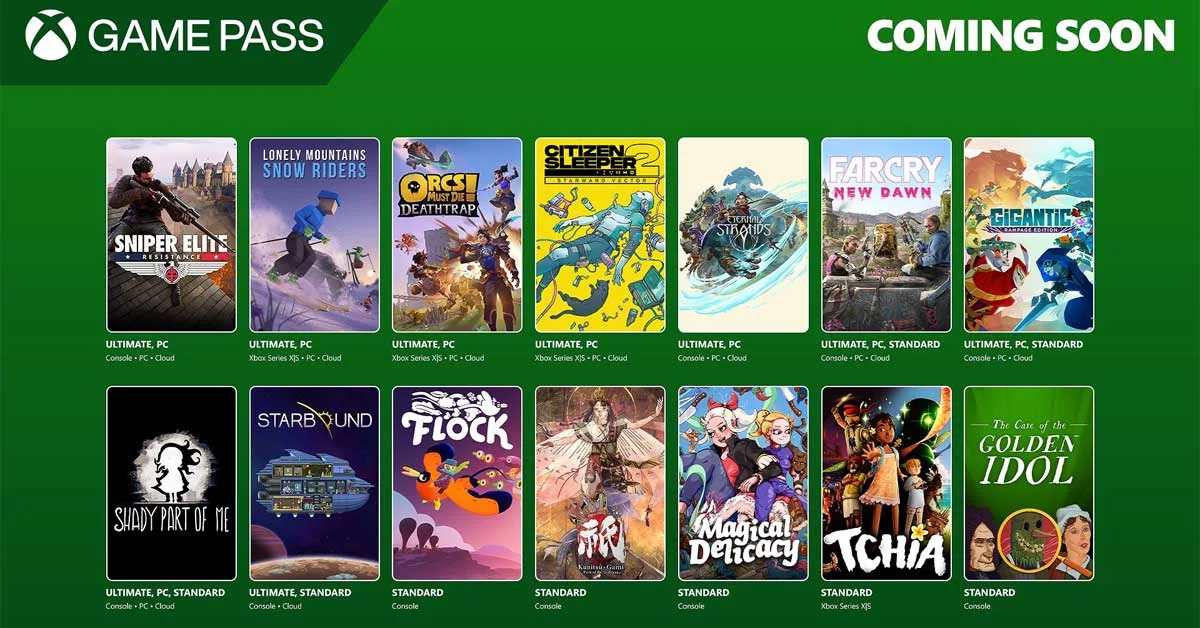 Xbox Game Pass January 2025
